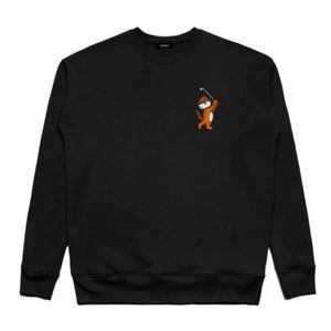 Malbon Golf Tiger Buckets Crewneck Black Sweatshirt Unisex